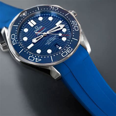 omega seamaster strap size|Omega Seamaster aftermarket rubber strap.